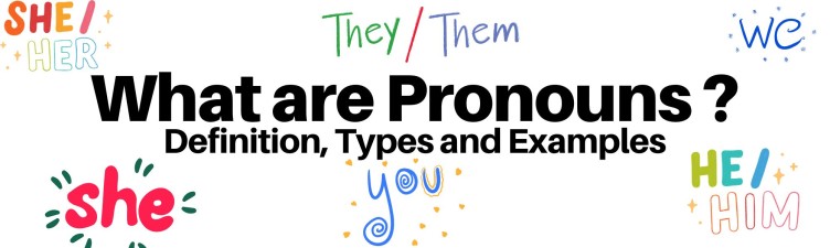 What are Pronouns ? Definition, Types and Examples 